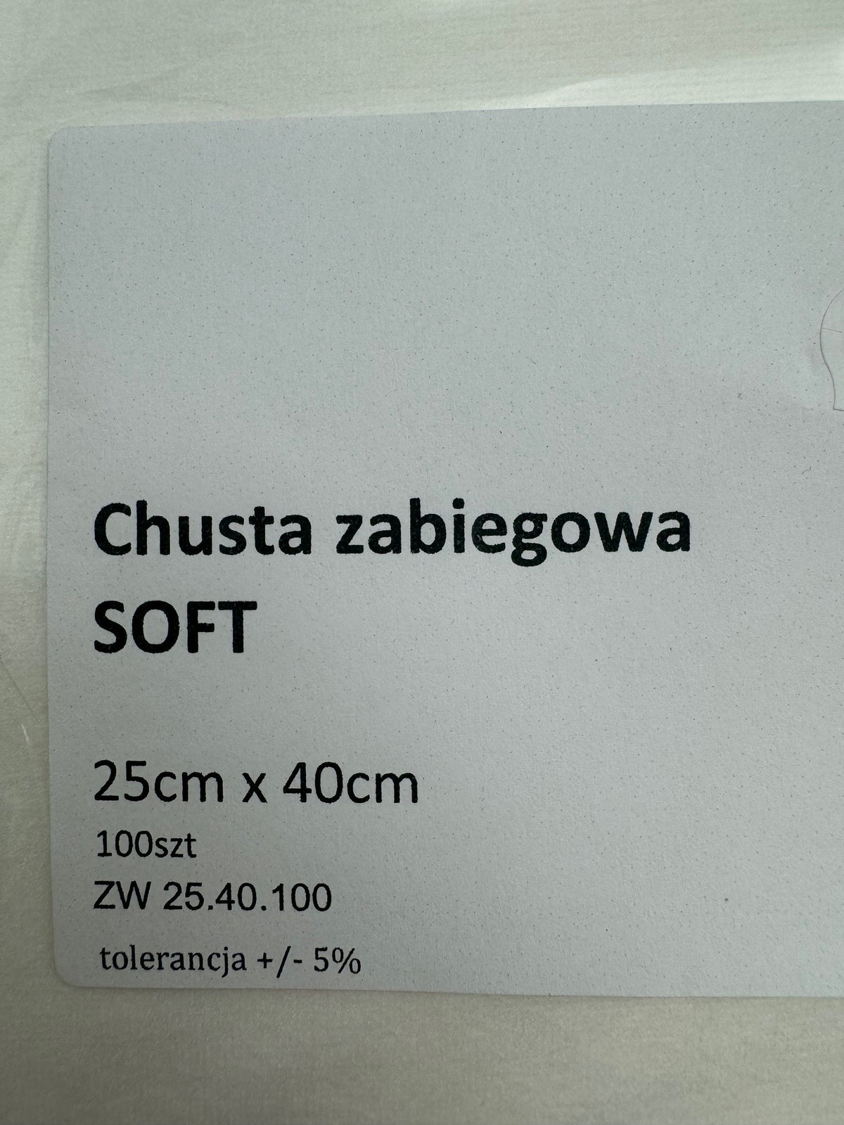 Pa Chusty Zab.Soft 25X40 A100 ZW25.40.10