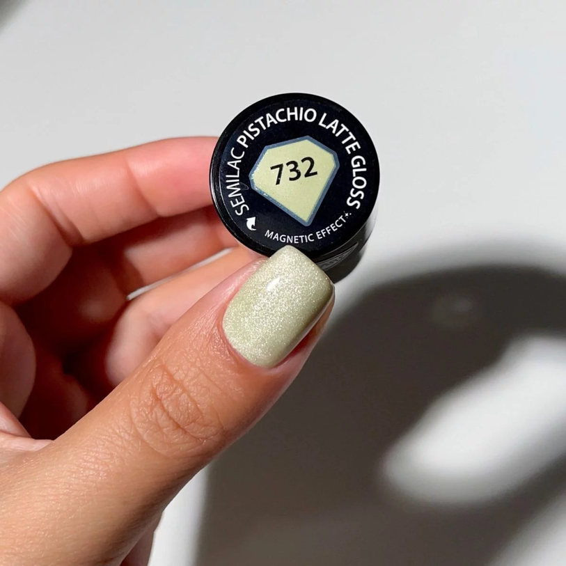 Semilac 732 Pistachio Latte Gloss 7ml