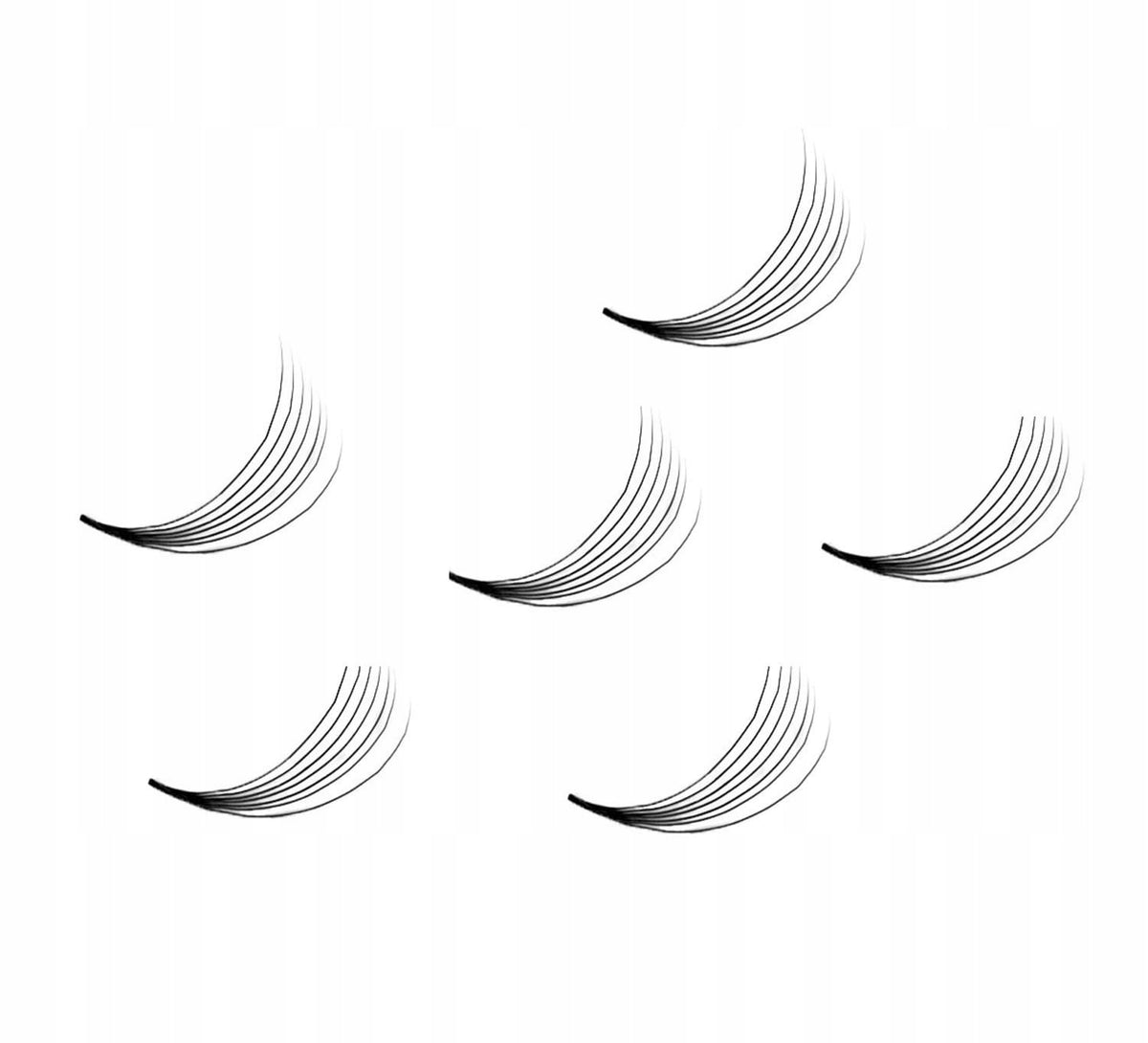 Wonder Lashes Premium Volume Fans 7D Słoik D 0,07 Długość 13