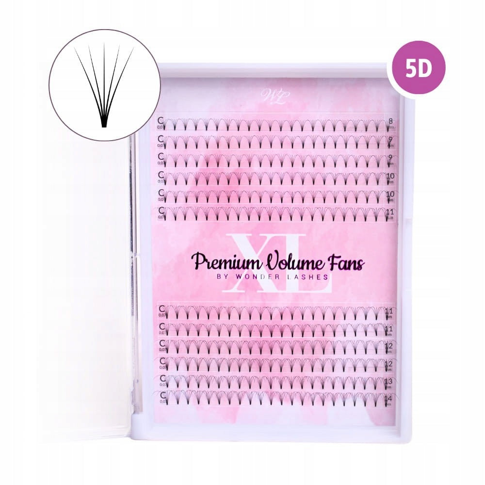 Wonder Lashes Pvf Paletka Xl 5D D 0,07 Mix