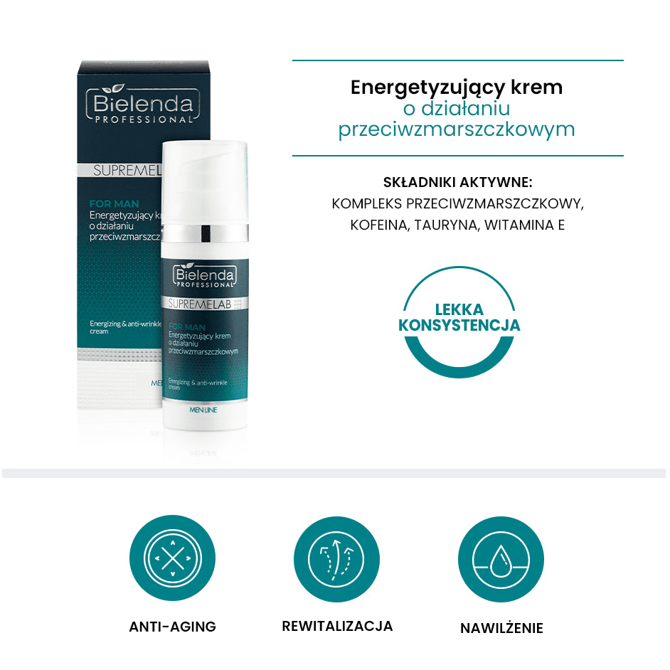 Bielenda men line energetyz.krem przeciwzmar.50ml - daermes.com