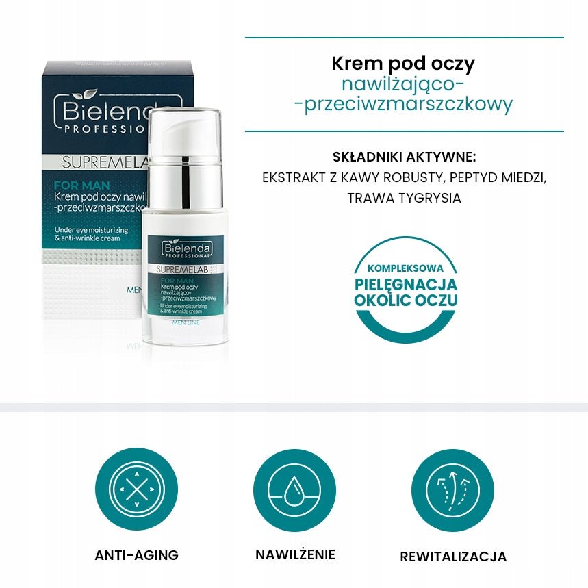 Bielenda men line krem pod oczy nawil - p/zmars.15ml - daermes.com