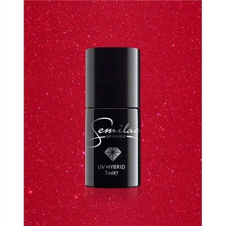 Semilac 025 Glitter Red 7ml.