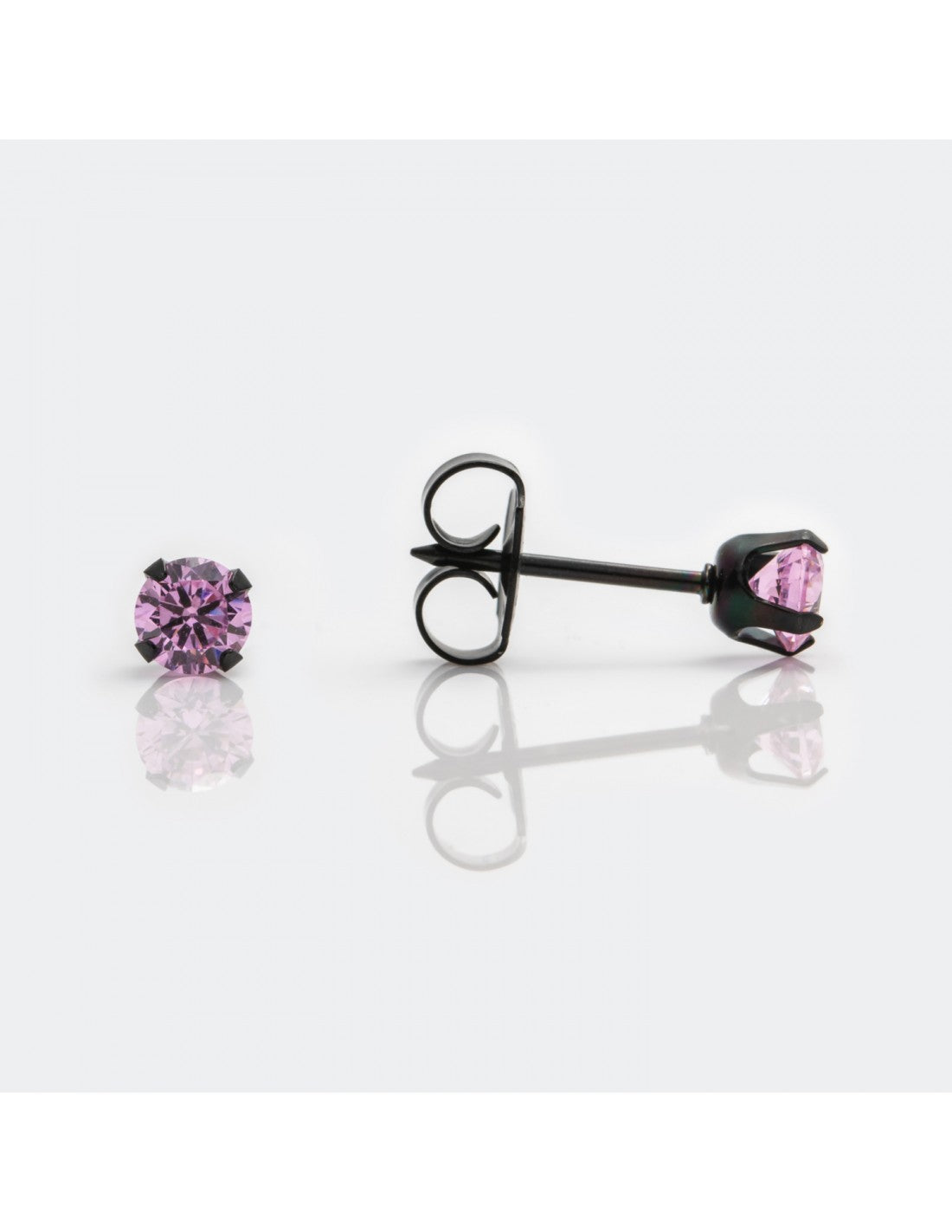 Studex 7517-0150 Cubic Zirconia 4 mm Różowa Cyrkonia