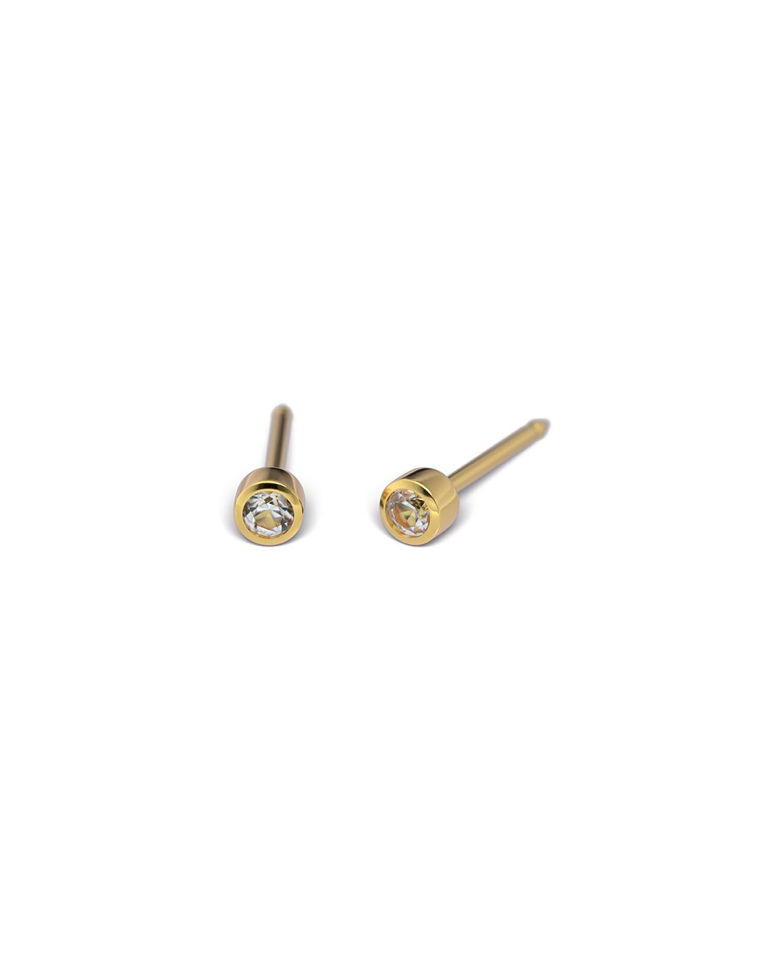 STUDEX 7531-0204 2mm BRYLANT W OPRAWIE ZŁOTY
