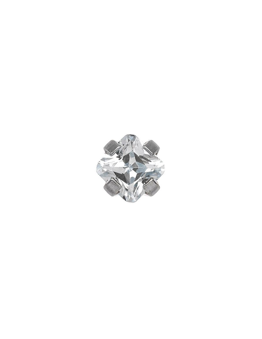 Studex 7522-0400 Cubic Zirconia Princess Cut