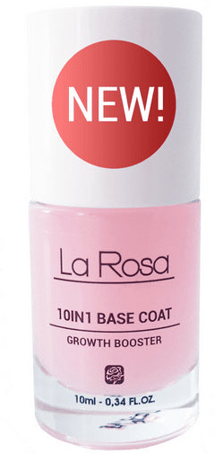 La Rosa 10 w 1 Base Coat Growth Booster 10ml - daermes.com