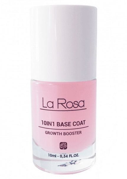 La Rosa 10 w 1 Base Coat Growth Booster 10ml - daermes.com