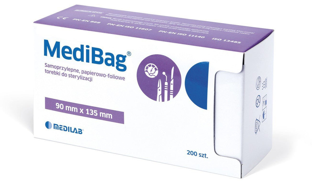 MEDILAB TOREBKI FOL - PAP 90X135 200SZT. MEDIBAG PR - daermes.com