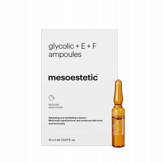 MESOESTETIC AMPUŁKI GLICOLIC+E+F 10X2ML - daermes.com