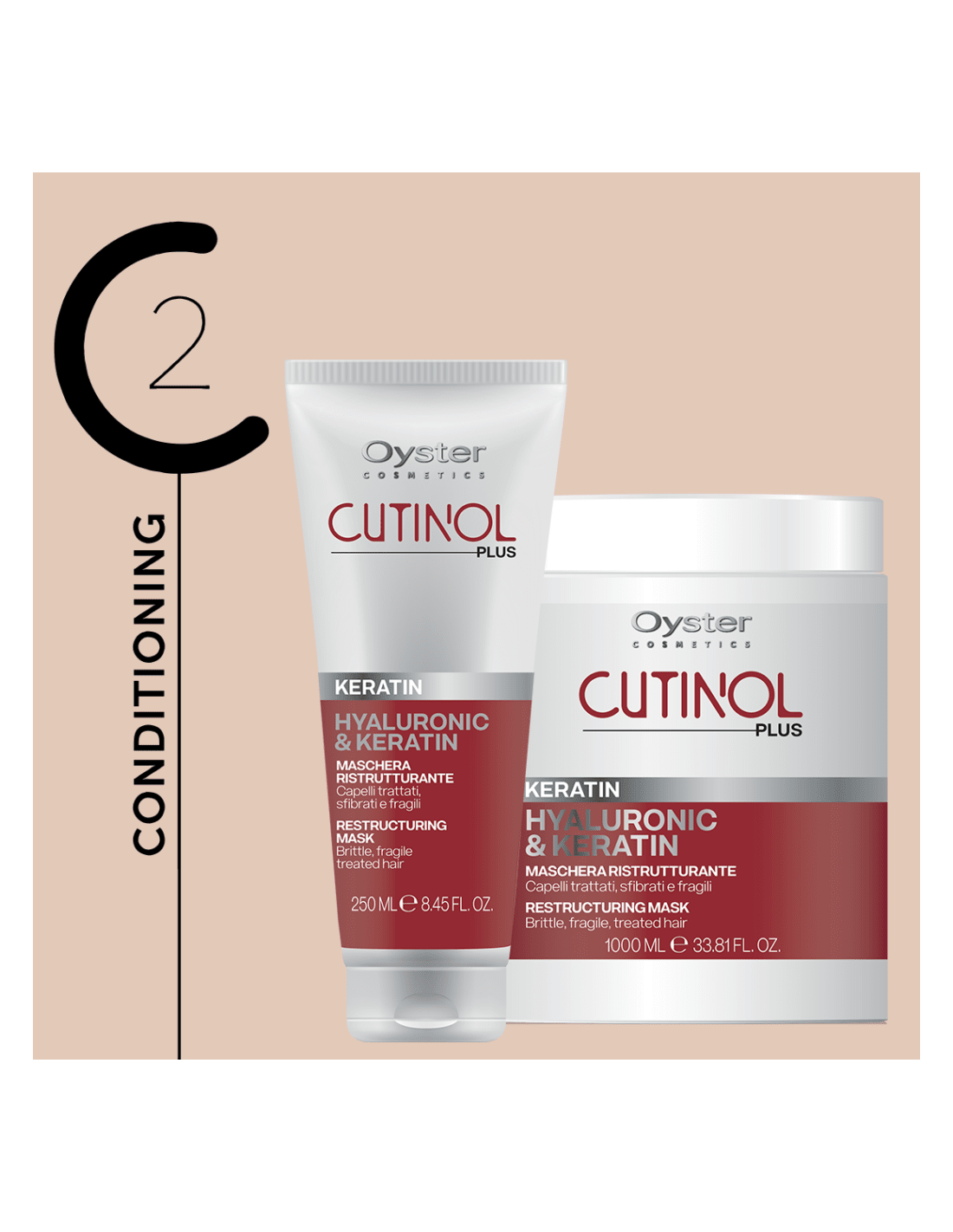 Oyster Cutinol Plus Keratin & Hyaluron Spray 150 ml. - daermes.com