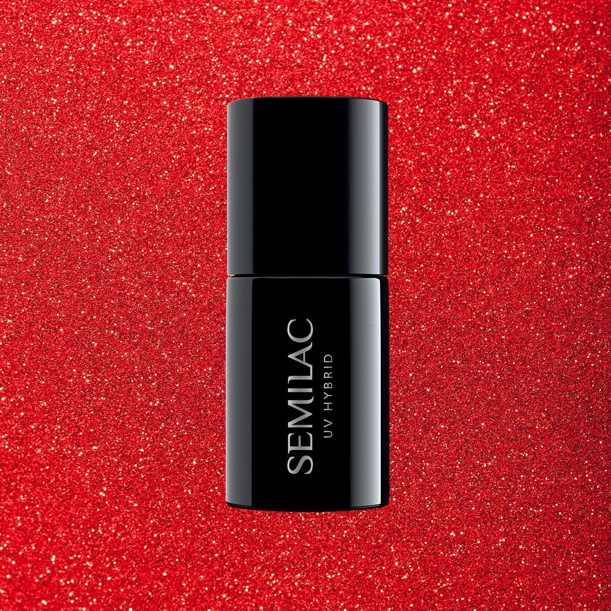 SEMILAC 346 CHIC RED GLITER 7ML - daermes.com