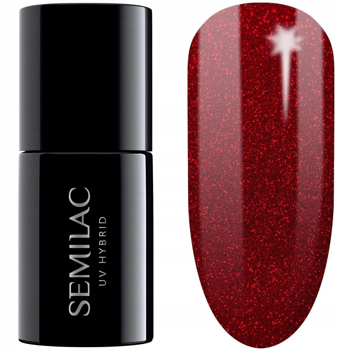 SEMILAC 347 PRETTY RED GLITER 7ML - daermes.com