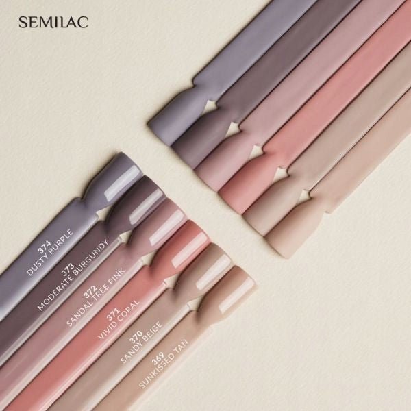 SEMILAC 373 MODERATE BURGUNDY 7 ML - daermes.com
