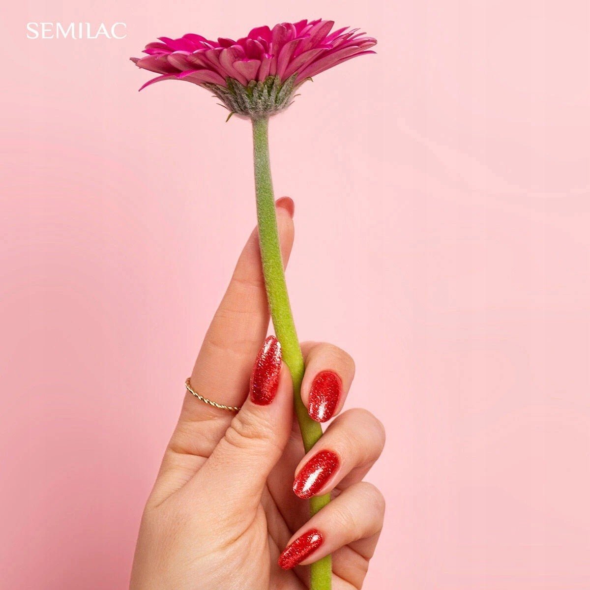 SEMILAC 392 LAKIER HYBRYDOWY RED HEARTBREAKER 7ML. - daermes.com