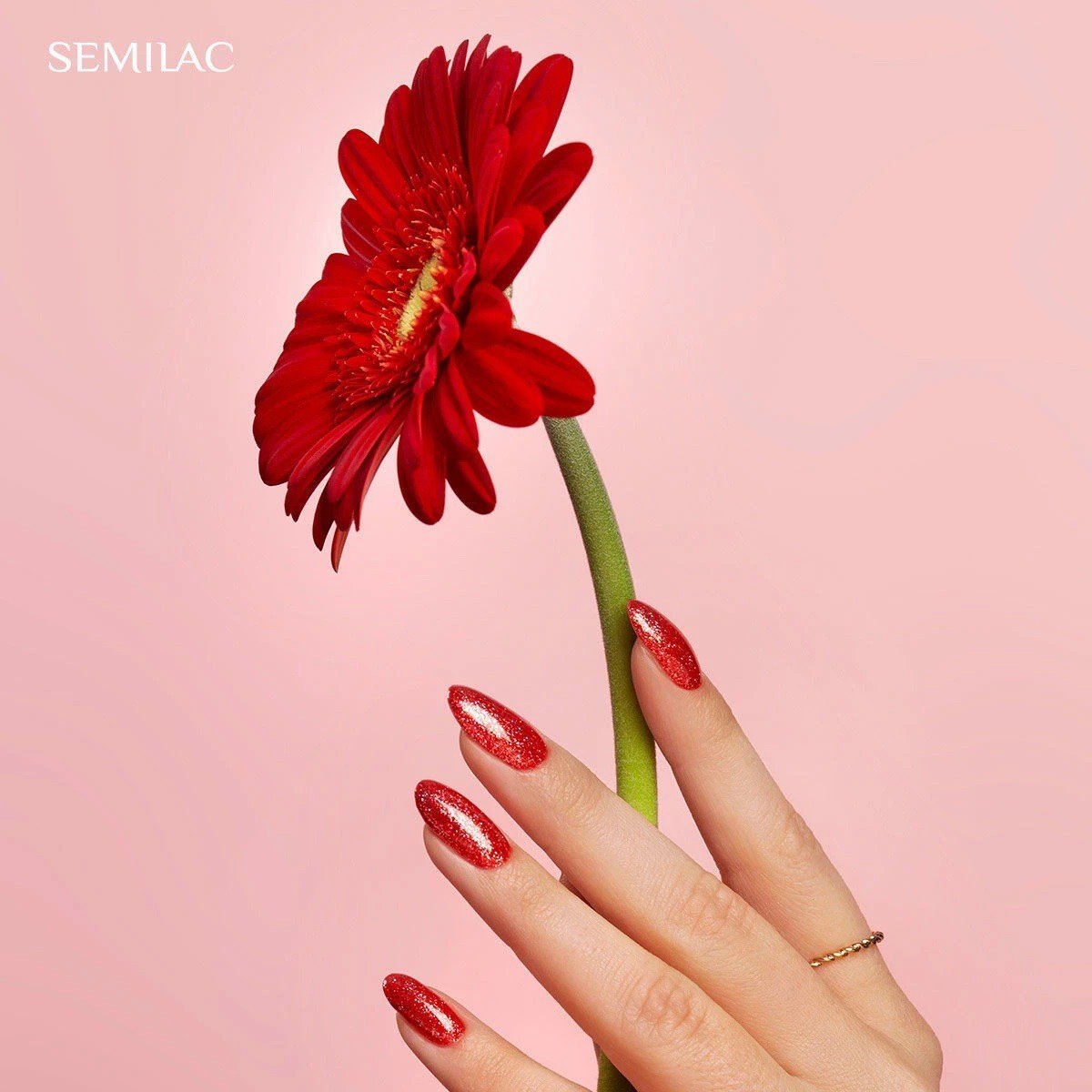 SEMILAC 392 LAKIER HYBRYDOWY RED HEARTBREAKER 7ML. - daermes.com