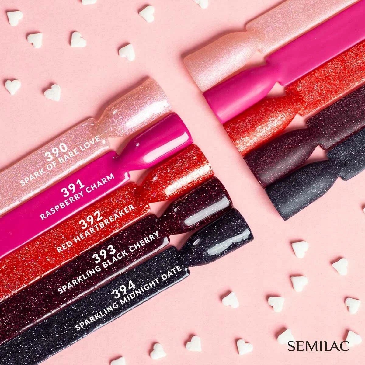 SEMILAC 393 LAKIER H SPARKLING BLACK CHERRY 7ML. - daermes.com