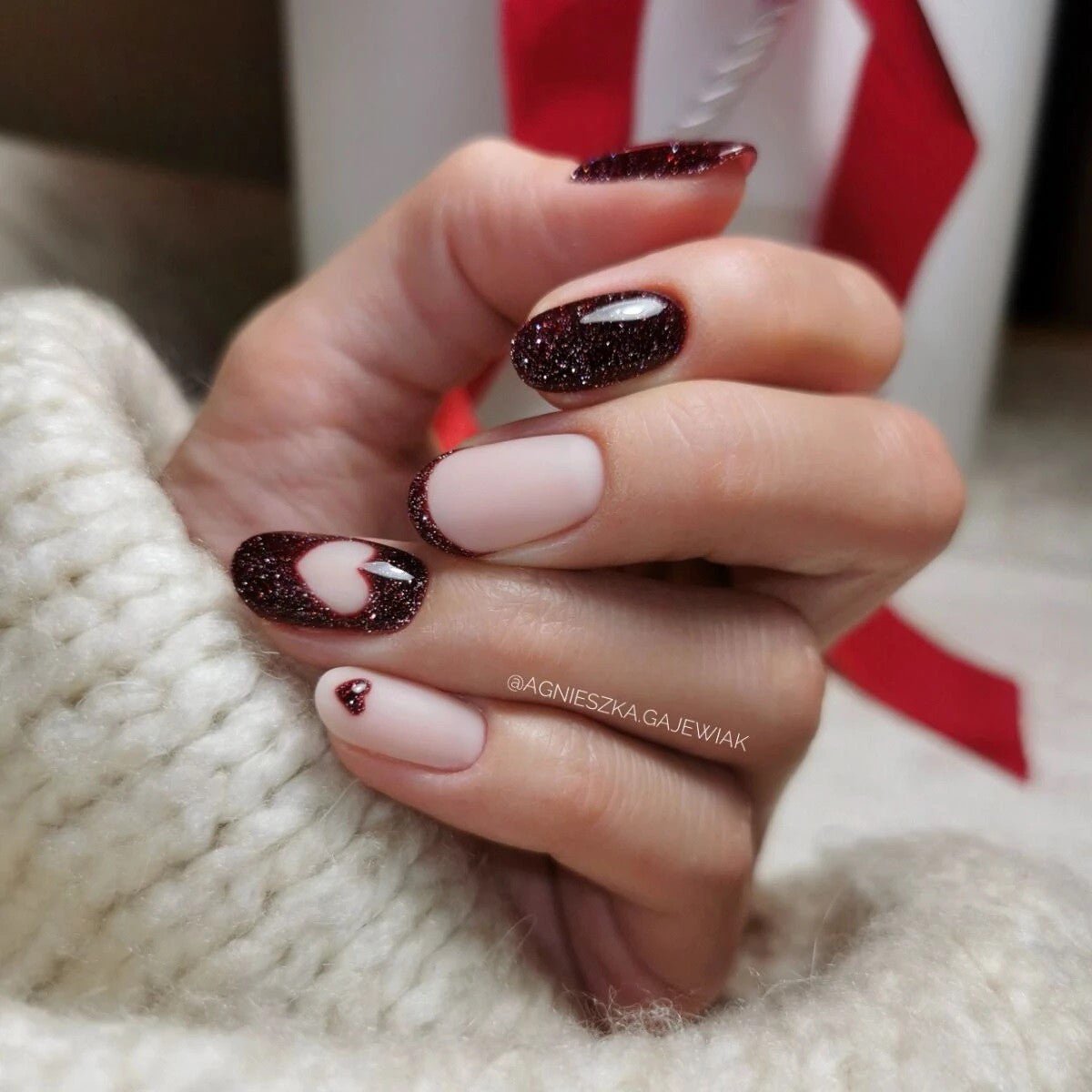 SEMILAC 393 LAKIER H SPARKLING BLACK CHERRY 7ML. - daermes.com