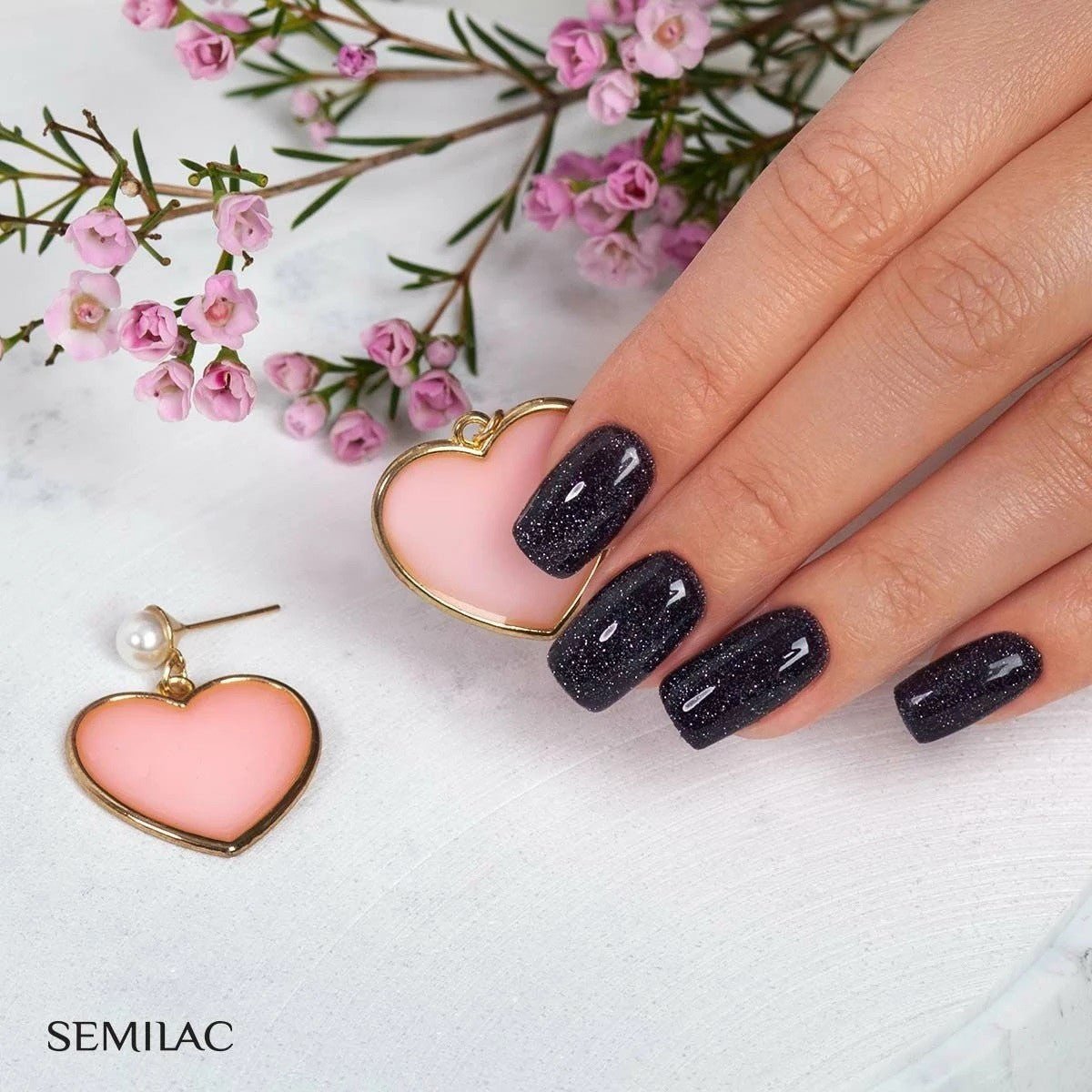 SEMILAC 394 LAKIER H SPARKLING MIDNIGHT DATE 7ML. - daermes.com