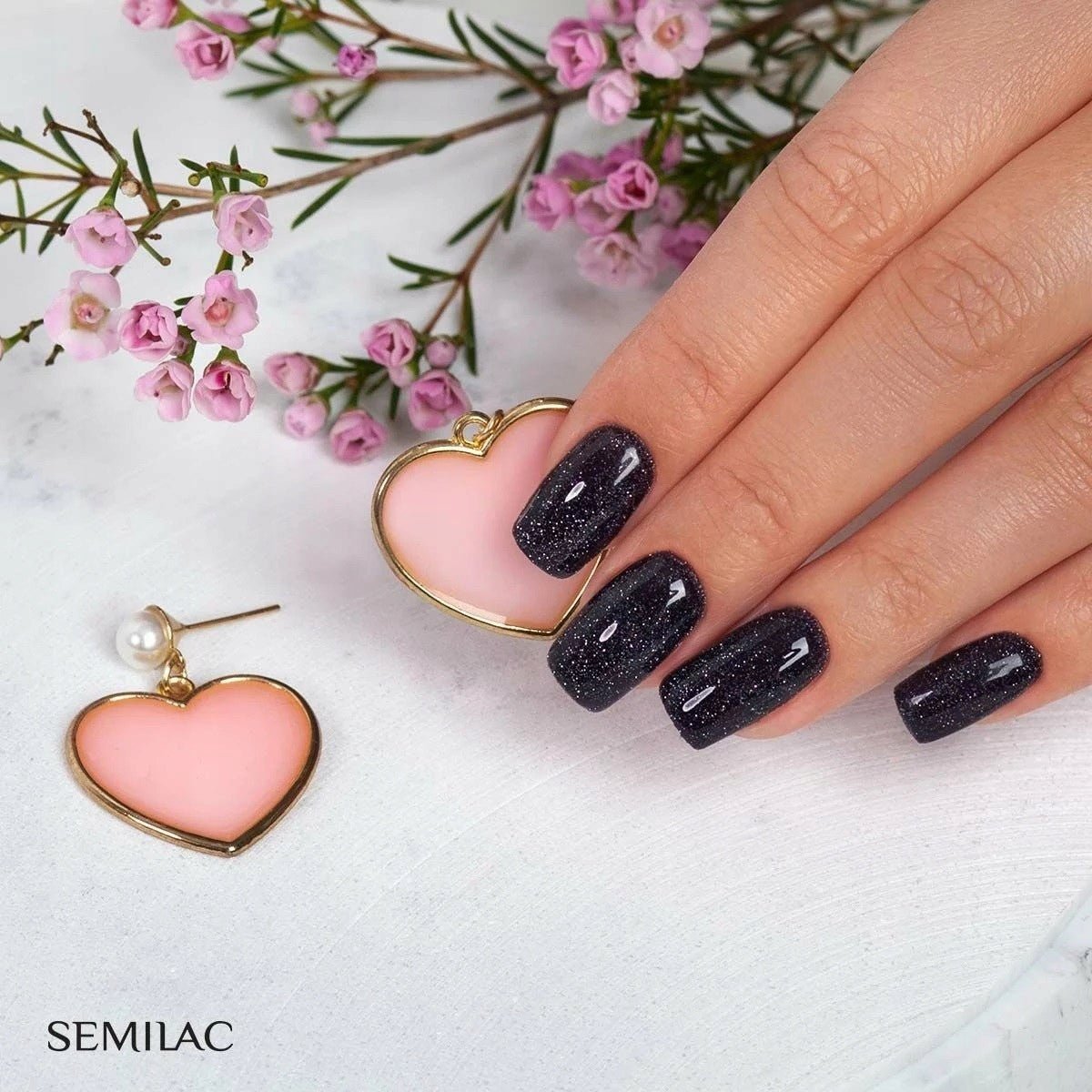SEMILAC 394 LAKIER H SPARKLING MIDNIGHT DATE 7ML. - daermes.com