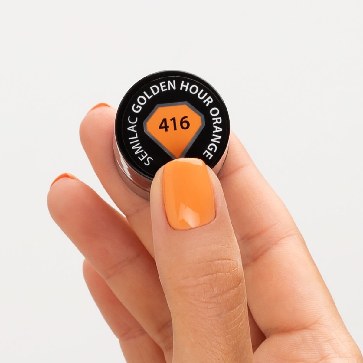 Semilac 416 Golden Hour Orange 7 ml. - daermes.com