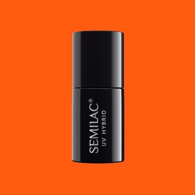 SEMILAC 566 LAKIER HYBRYDOWY NEON ORANGE 7 ML - daermes.com