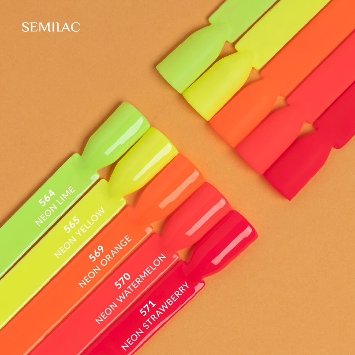SEMILAC 570 LAKIER HYBRYDOWY NEON WATERMELON 7 ML - daermes.com
