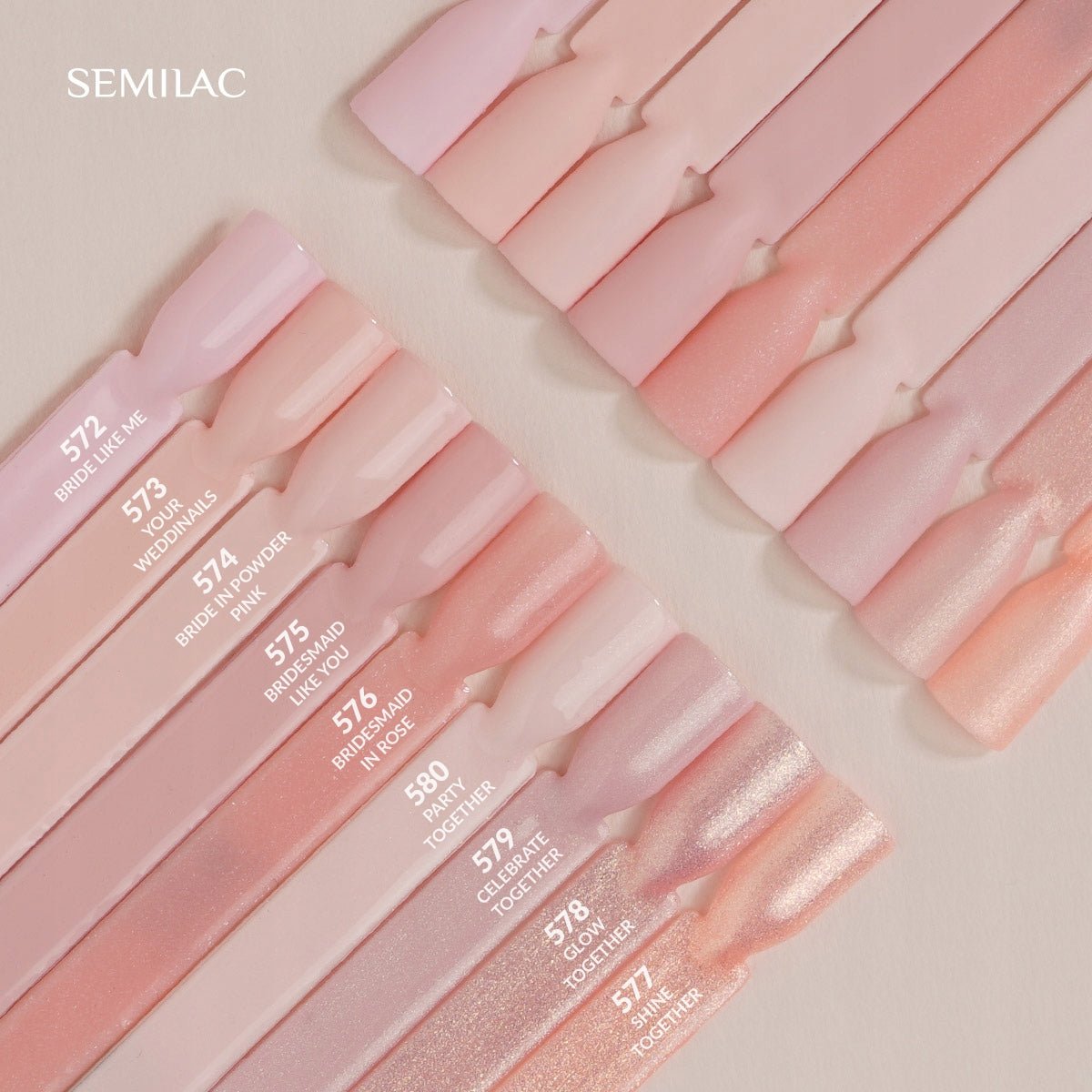 SEMILAC 572 LAKIER HYBRYDOWY BRIDE LIKE ME 7 ML - daermes.com