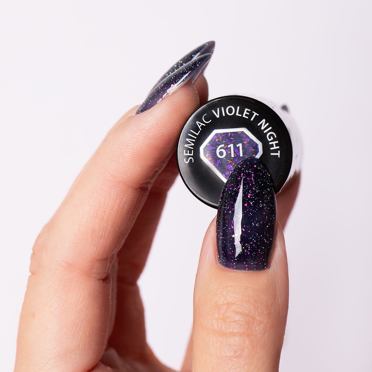 Semilac 611 Violet Night 7 ml. - daermes.com