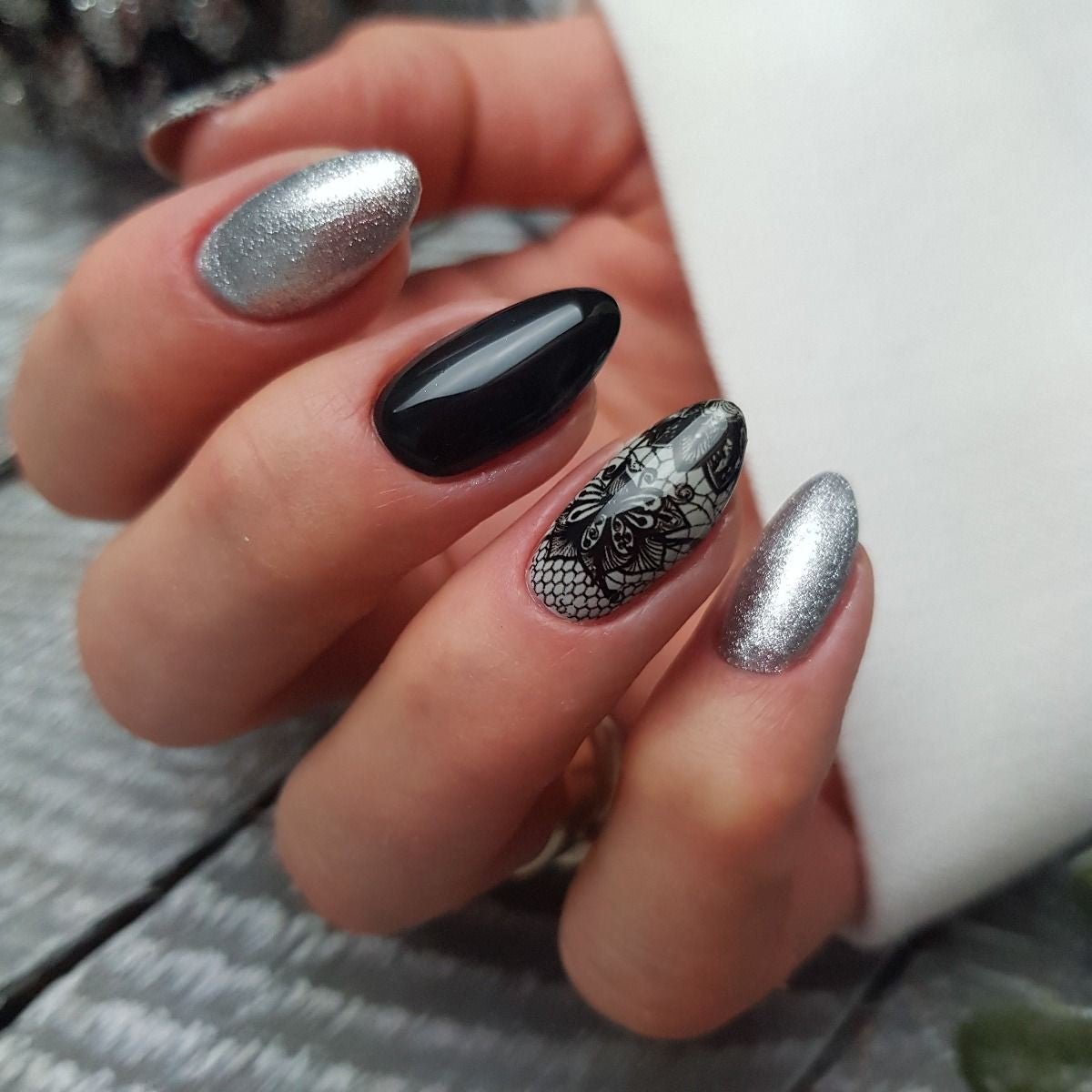 SEMILAC FOLIA TRANSFEROWA 06 BLACK LACE - daermes.com