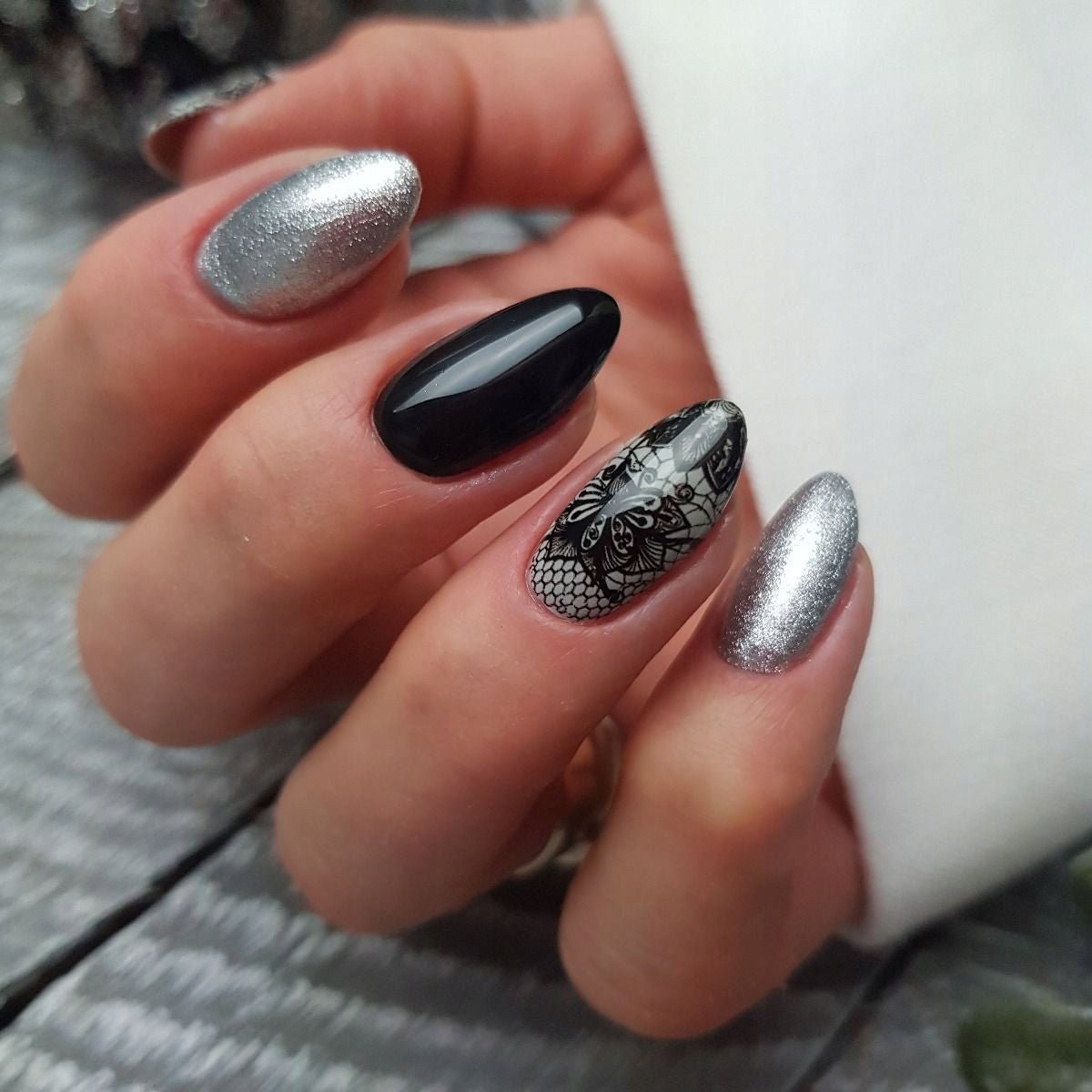 SEMILAC FOLIA TRANSFEROWA 06 BLACK LACE - daermes.com