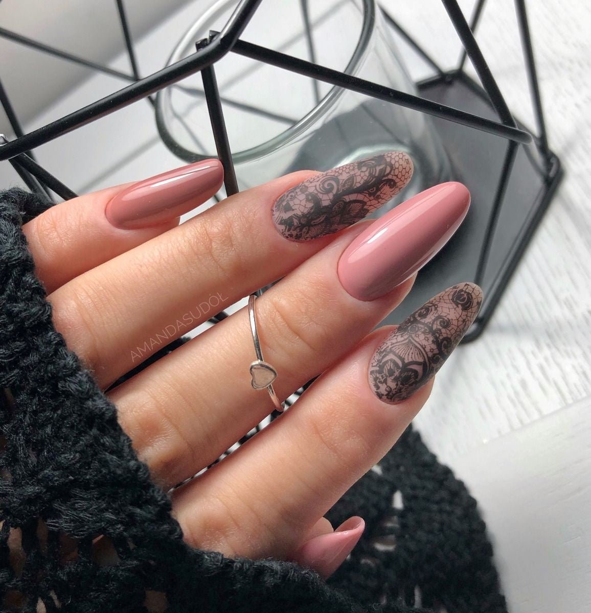 SEMILAC FOLIA TRANSFEROWA 06 BLACK LACE - daermes.com