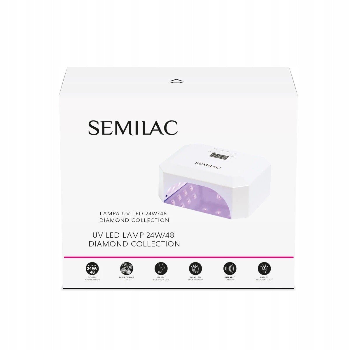 SEMILAC LAMPA UV LED 24W/48 DIAMOND COLLECTION - daermes.com