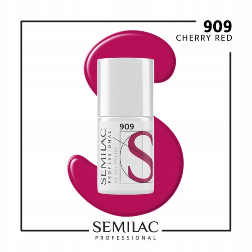 SEMILAC PROF.909 CHERRY RED 7ML - daermes.com