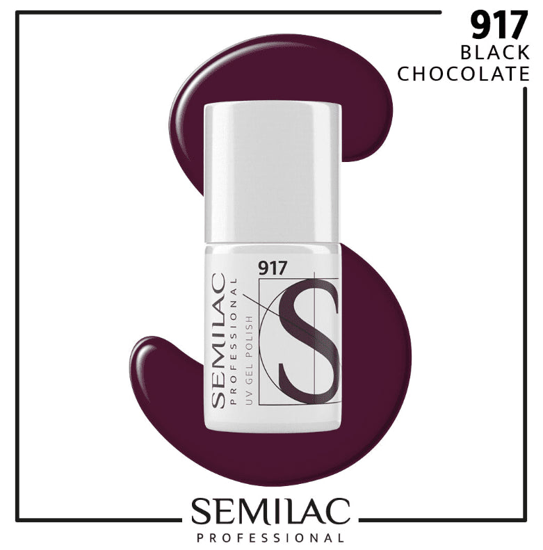 SEMILAC PROF.917 BLACK CHOCOLATE 7ML - daermes.com