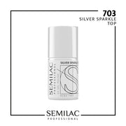 SEMILAC PROFESSIONAL 703 TOP SILVER SPARKLE 11ML - daermes.com