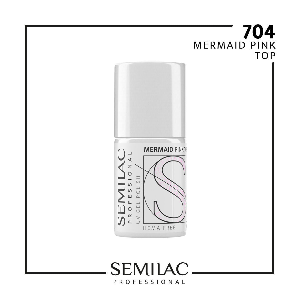 SEMILAC PROFESSIONAL 704 TOP MERMAID PINK 11ML - daermes.com