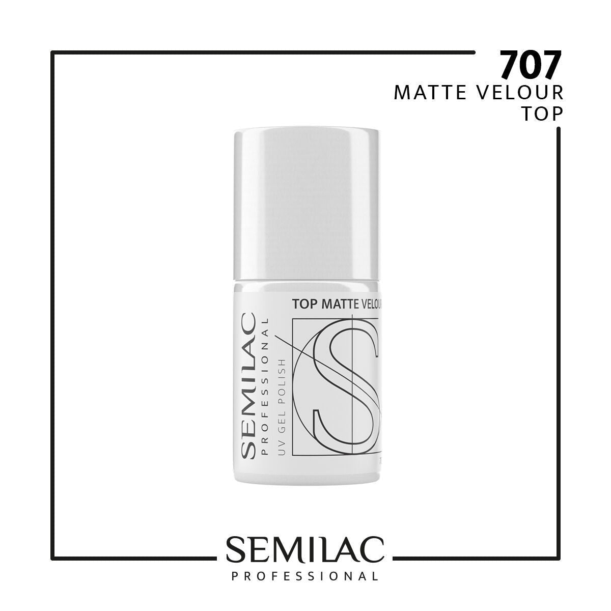 SEMILAC PROFESSIONAL 707 TOP MATTE VELOUR 7ML - daermes.com