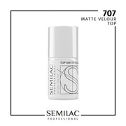 SEMILAC PROFESSIONAL 707 TOP MATTE VELOUR 7ML - daermes.com