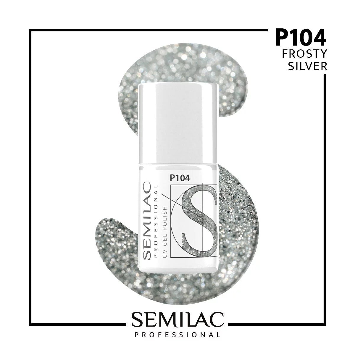 Semilac Professional P104 Frosty Silver 7 ml. - daermes.com
