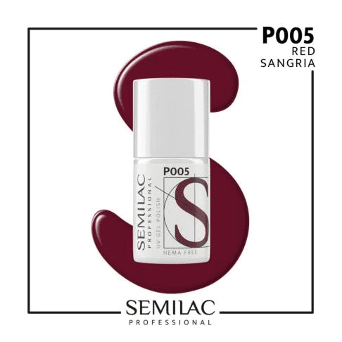 SEMILAC PROF.P005 RED SANGRIA 7ML - daermes.com