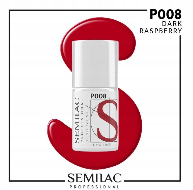 SEMILAC PROF.P008 DARK RASPBERRY 7ML - daermes.com