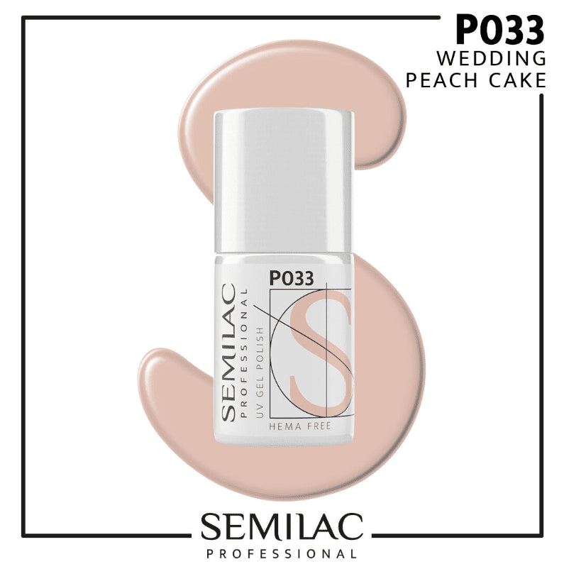 SEMILAC PROF.P033 WEDDING PEACH CAKE 7ML - daermes.com