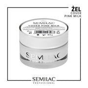 SEMILAC PROF.ŻEL BUILDER GEL COVER PINK MILK 45G - daermes.com