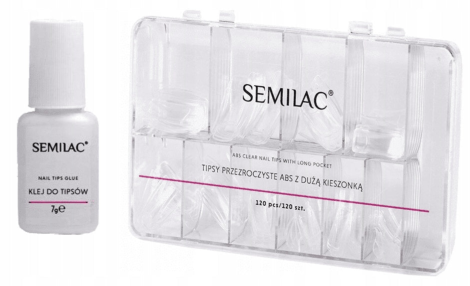 SEMILAC TIPSY PRZEŹROCZYSTE 120 SZT - daermes.com