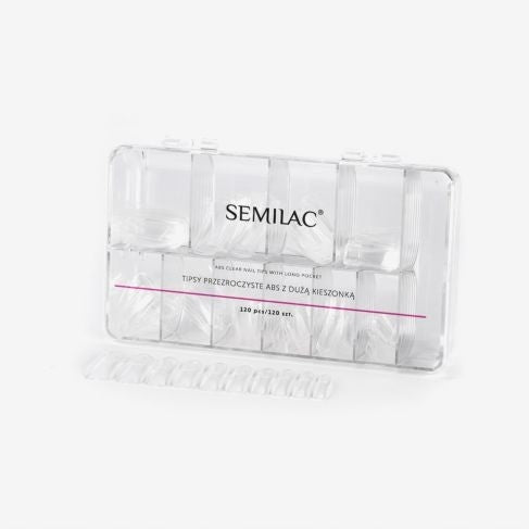 SEMILAC TIPSY PRZEŹROCZYSTE 120 SZT - daermes.com
