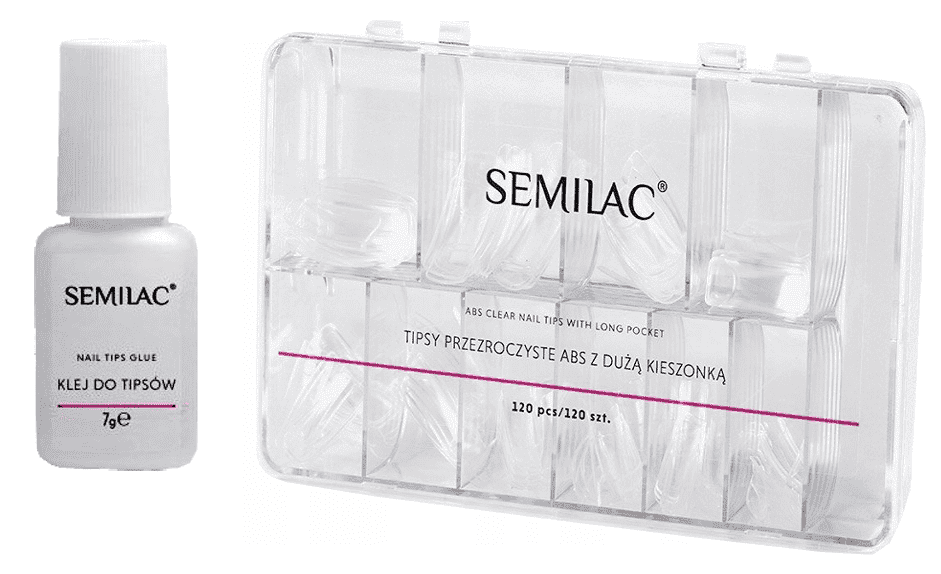 SEMILAC TIPSY PRZEŹROCZYSTE 120 SZT - daermes.com