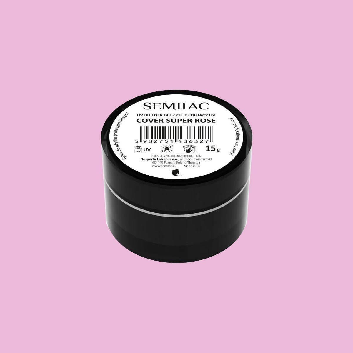 SEMILAC ŻEL BUILDER GEL COVER SUPER ROSE 15G - daermes.com
