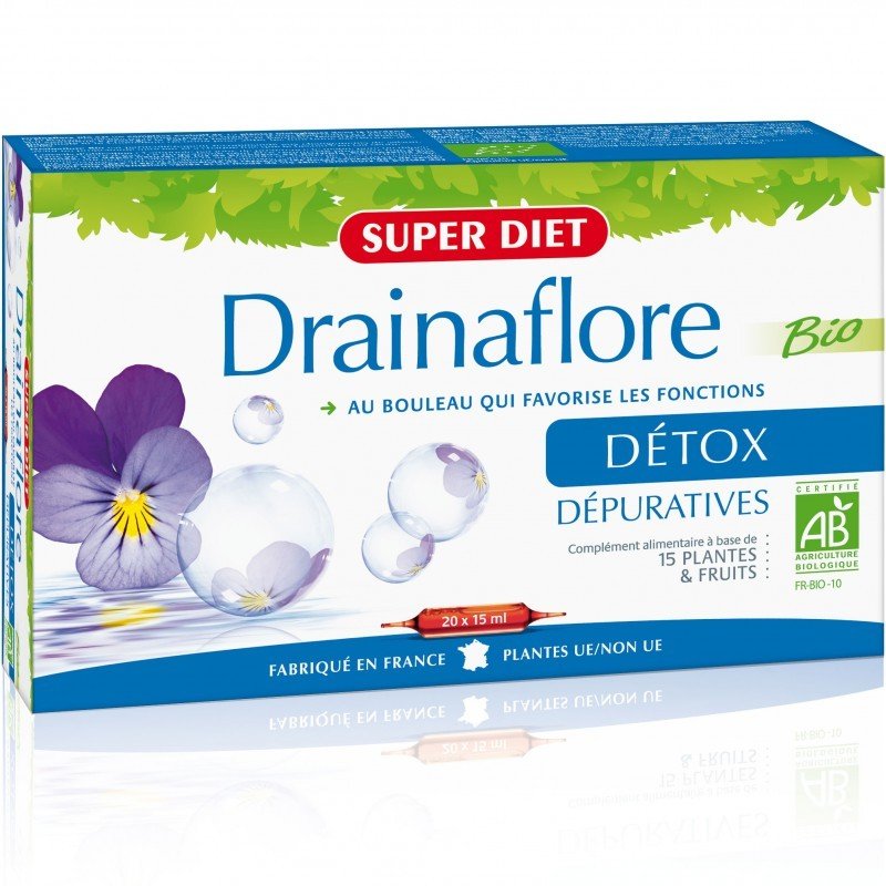 SUPER DIET DRAINAFLORE DETOX SUPLEMENT DIETY 30x15 - daermes.com