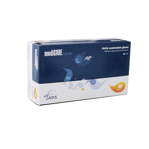 ZARYS RĘKAWICE NITRYLOWE ROZ.M 100SZT 40151200 - daermes.com